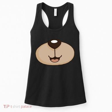Bear Smiling Face Women's Tank Top