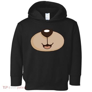 Bear Smiling Face Toddler Hoodie