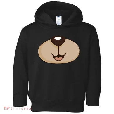 Bear Smiling Face Toddler Hoodie