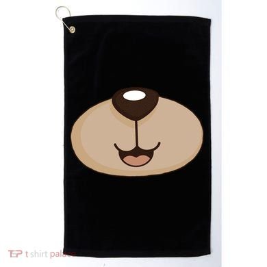 Bear Smiling Face Golf Towel