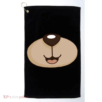 Bear Smiling Face Golf Towel