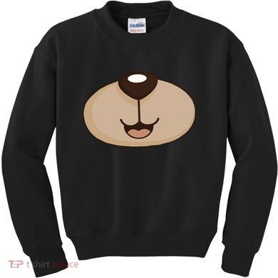 Bear Smiling Face Kids Sweatshirt