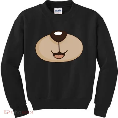 Bear Smiling Face Kids Sweatshirt