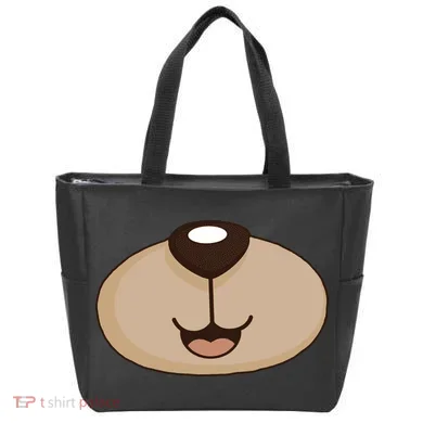 Bear Smiling Face Tote Bag