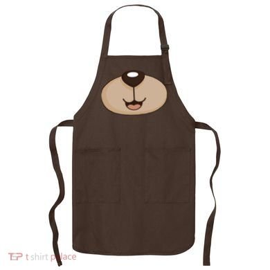 Bear Smiling Face Apron