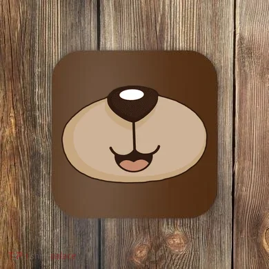 Bear Smiling Face Coaster