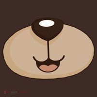 Bear Smiling Face Coaster thumb 2