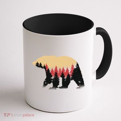 Bear Trees Coffee Mug back