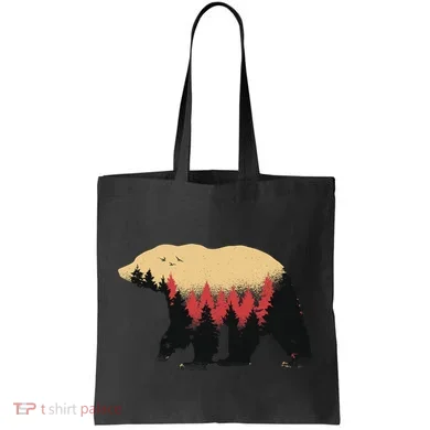 Bear Trees Tote Bag