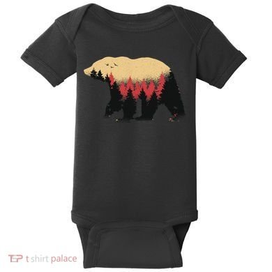 Bear Trees Baby Bodysuit