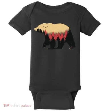 Bear Trees Baby Bodysuit