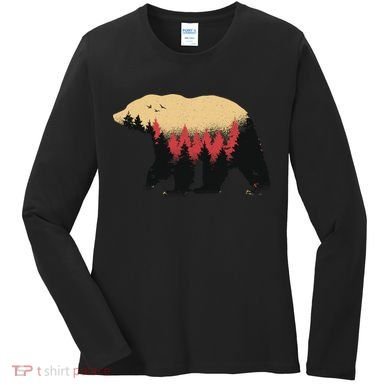 Bear Trees Women's Long Sleeve Shirt
