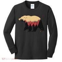 Bear Trees Kids Long Sleeve Shirt thumb 0