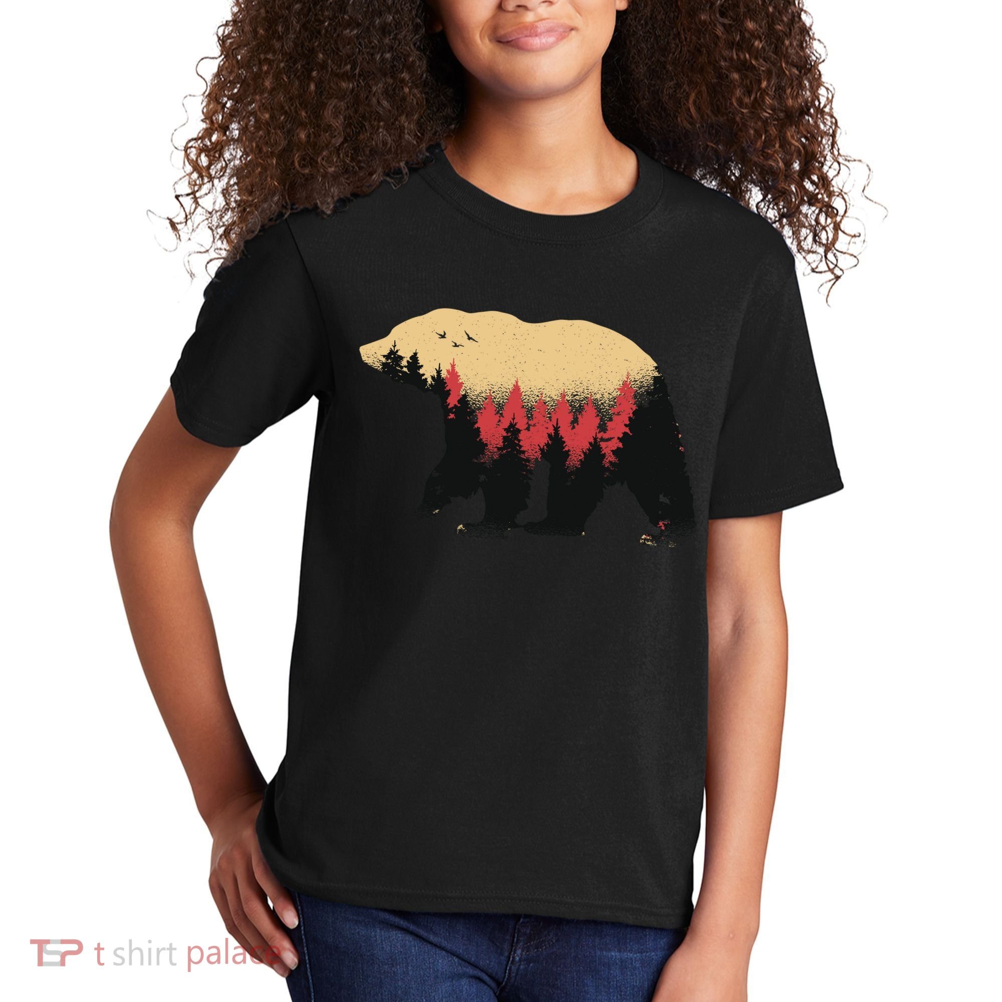 Bear Trees Kids T-Shirt