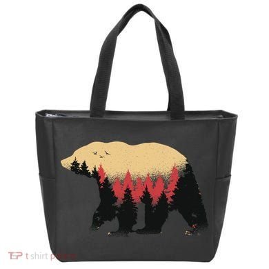 Bear Trees Tote Bag
