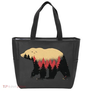 Bear Trees Tote Bag