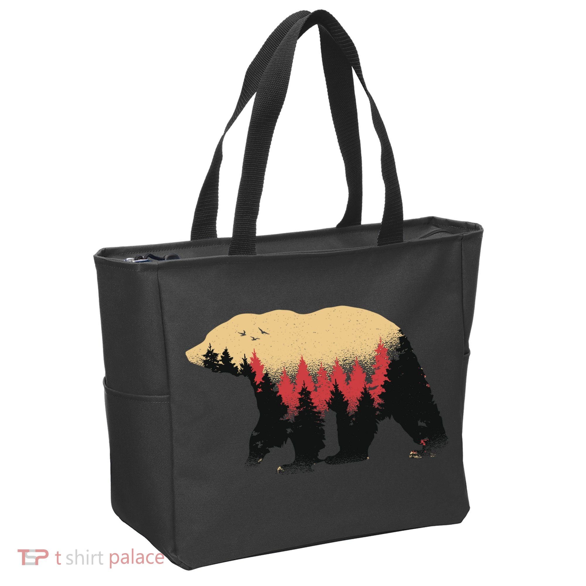 Bear Trees Tote Bag
