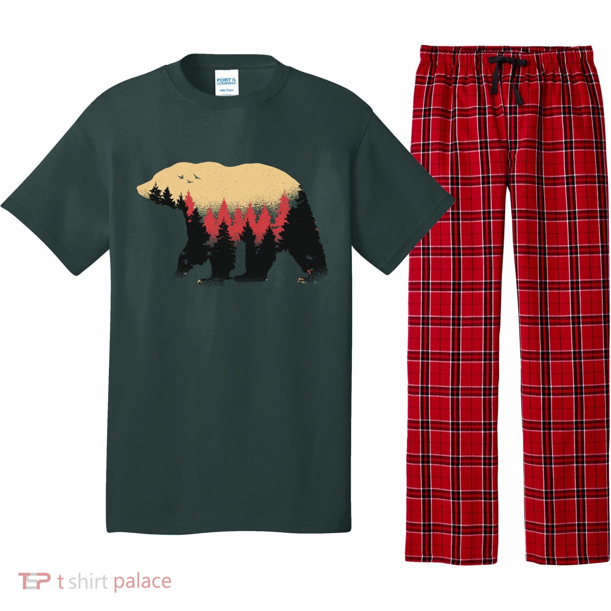 Bear Trees Pajama Set