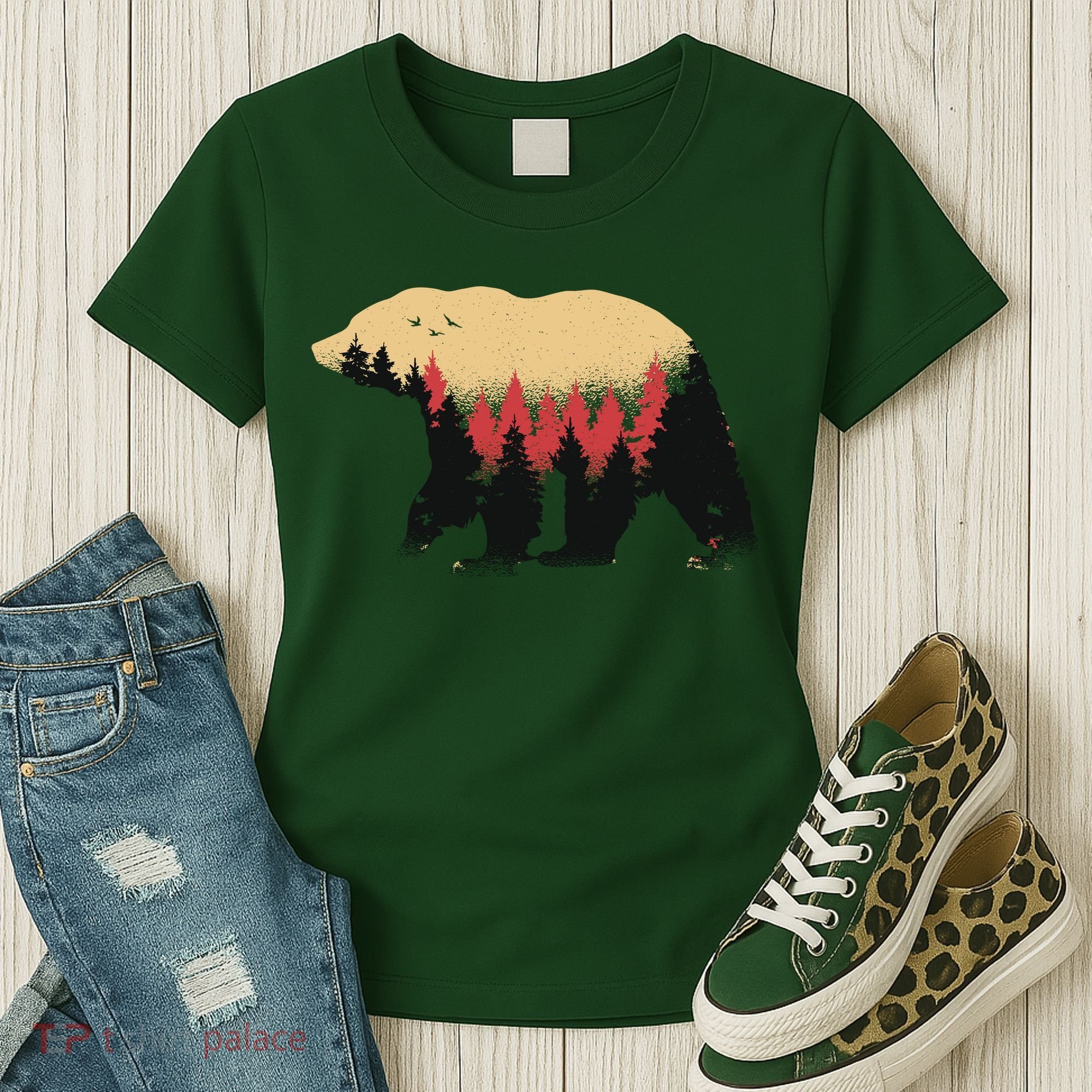 Bear Trees Women's T-Shirt