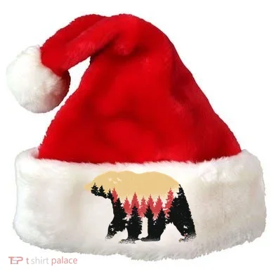 Bear Trees Santa Hat