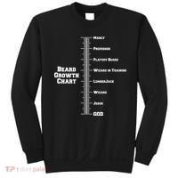 Beard Growth Ruler Funny Man To God Chart Sweatshirt thumb 0