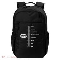 Beard Growth Ruler Funny Man To God Chart Backpack thumb 0