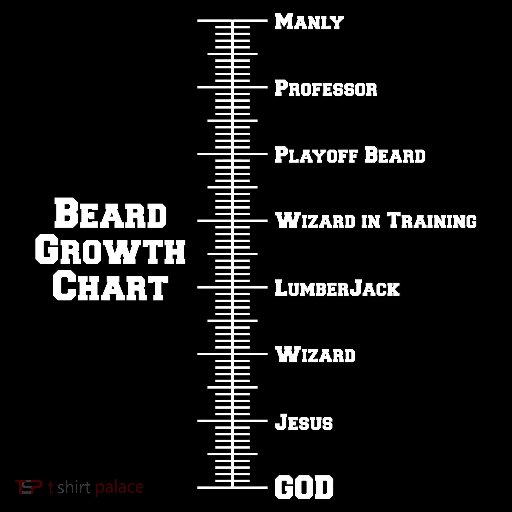 Beard Growth Ruler Funny Man To God Chart Coaster