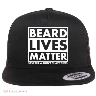 Beard Lives Matter Flat Bill Trucker Hat