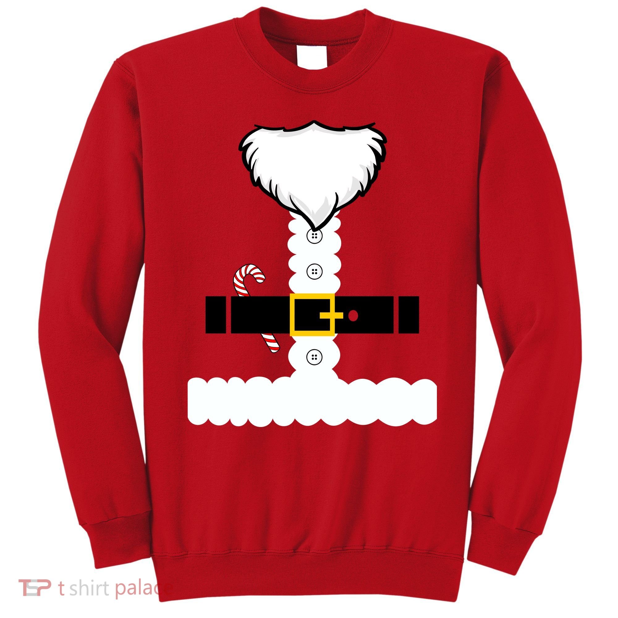 Beard Santa Claus Costume Suit Sweatshirt