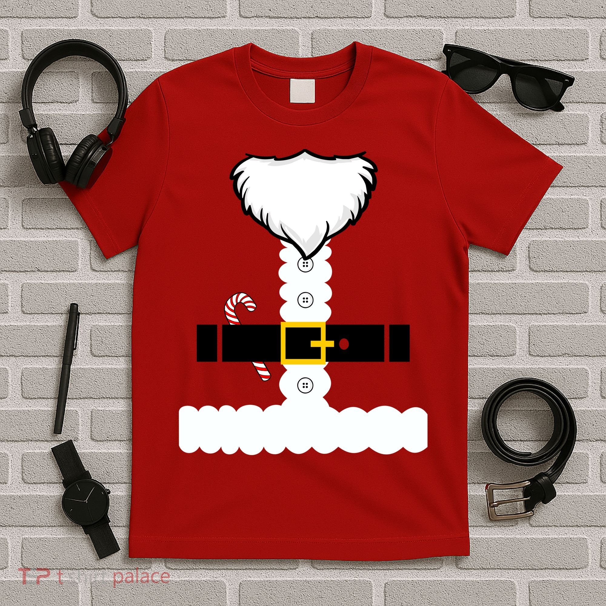 Beard Santa Claus Costume Suit T-Shirt