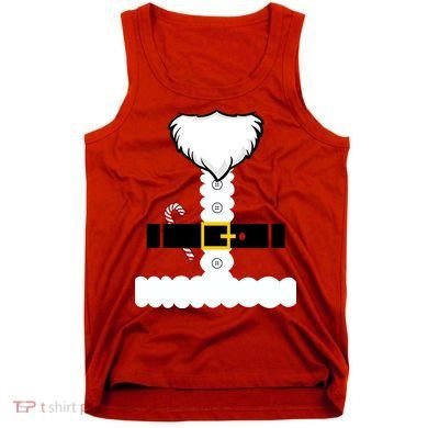 Beard Santa Claus Costume Suit Tank Top