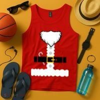 Beard Santa Claus Costume Suit Tank Top thumb 4