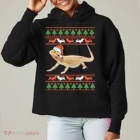 Bearded Dragon Christmas Ladies Heavyweight Boxy Pullover Hoodie thumb 0