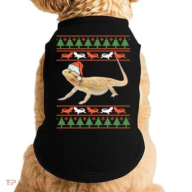 Bearded Dragon Christmas Doggie Tank