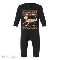 Bearded Dragon Christmas Infant Fleece One Piece thumb 0