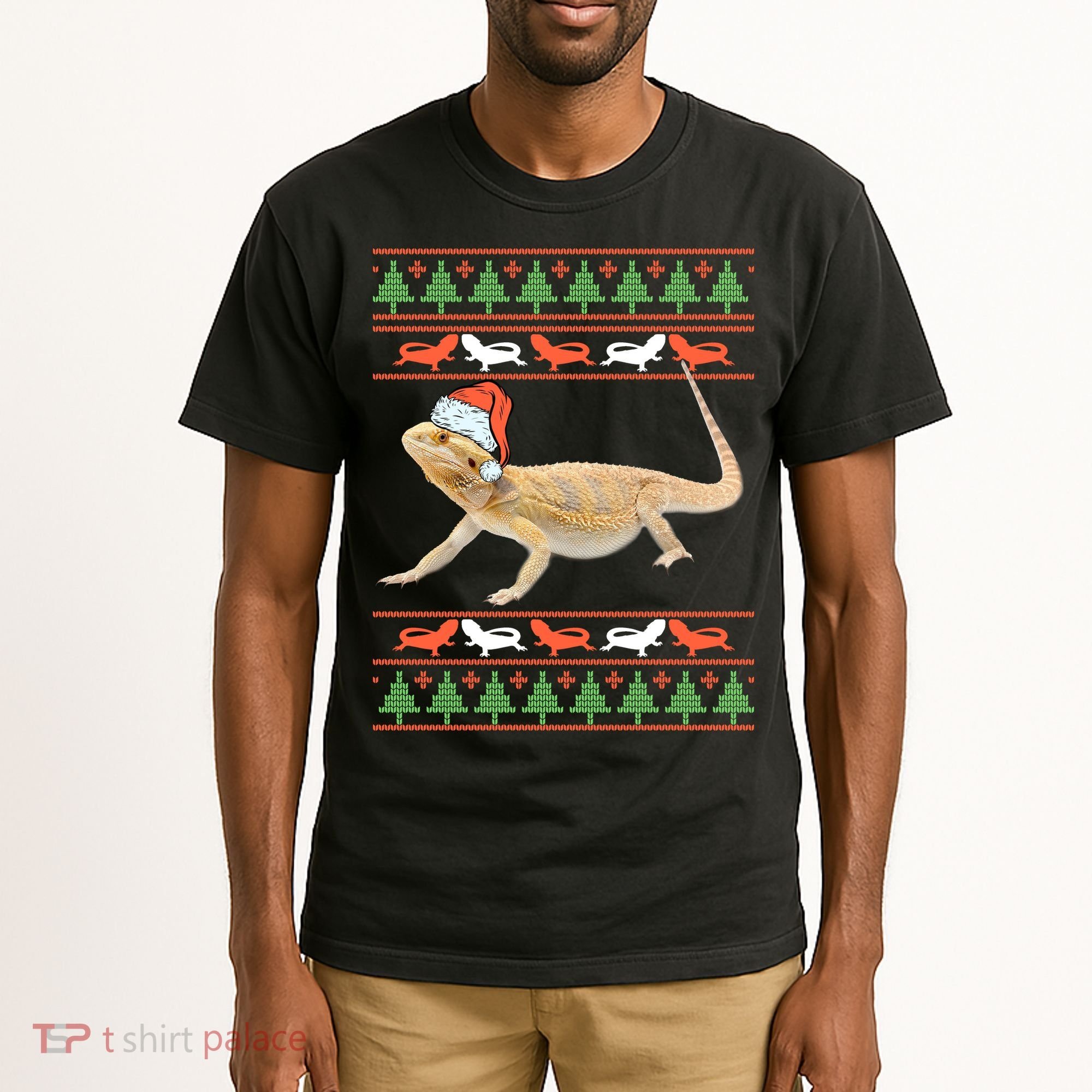 Bearded Dragon Christmas Tall T-Shirt