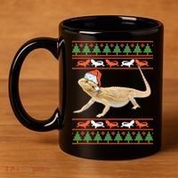 Bearded Dragon Christmas 11oz C Handle Ceramic Mug thumb 4