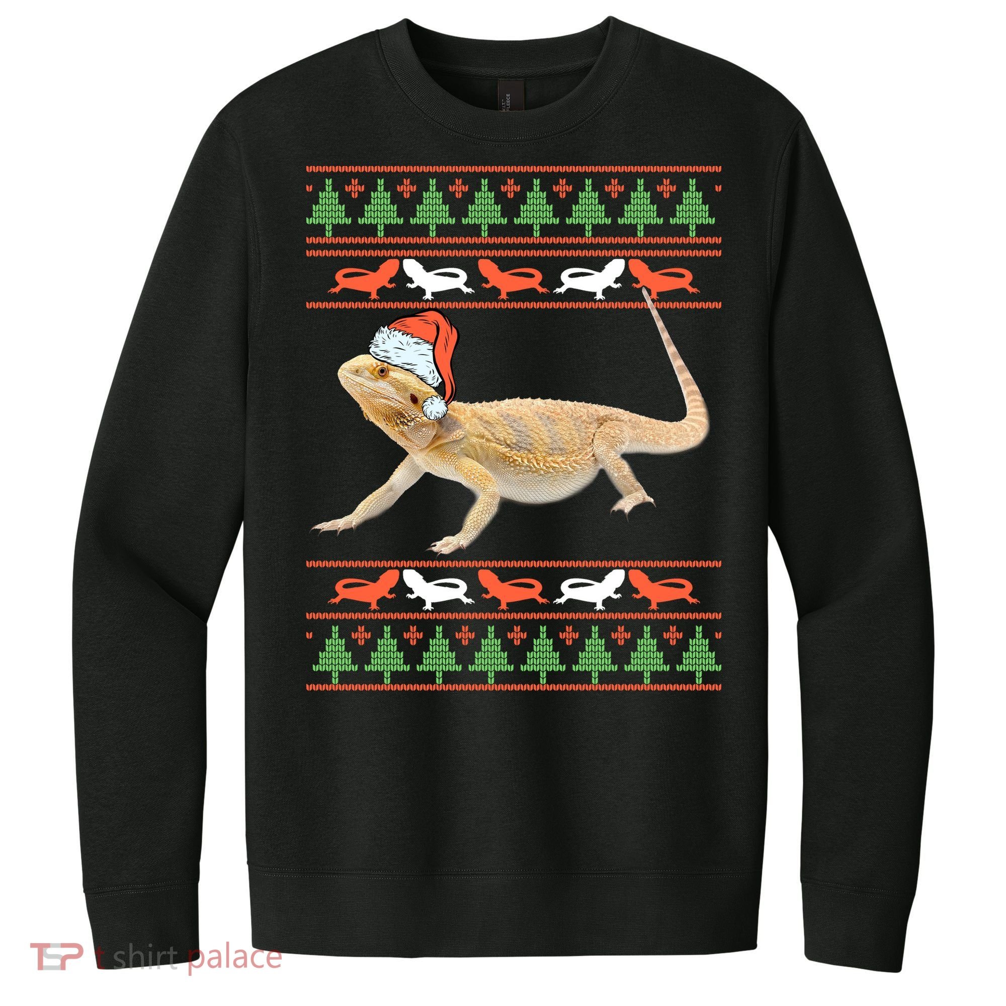 Bearded Dragon Christmas V.I.T. Fleece Crew Sweatshirt
