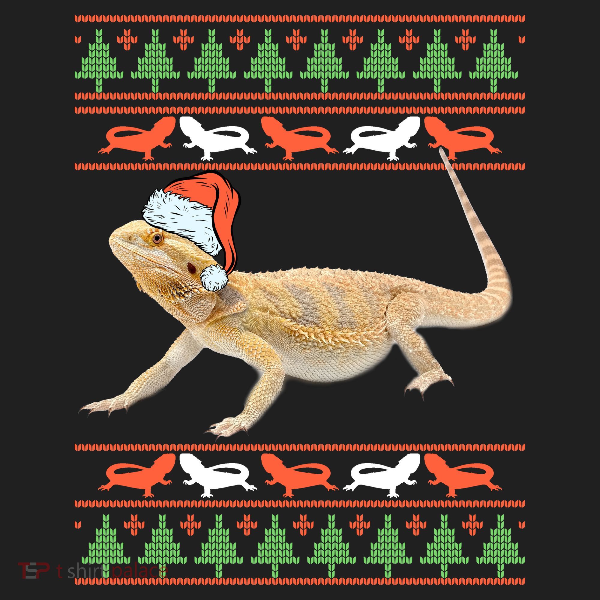 Bearded Dragon Christmas V.I.T. Fleece Crew Sweatshirt