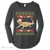 Bearded Dragon Christmas Women's Perfect Tri Tunic Long Sleeve Shirt thumb 0