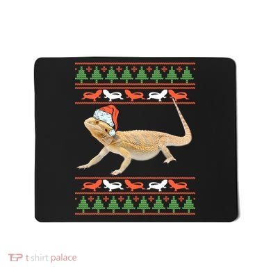Bearded Dragon Christmas Mousepad