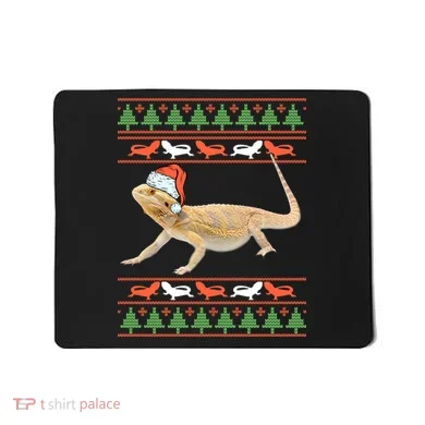 Bearded Dragon Christmas Mousepad