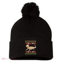 Bearded Dragon Christmas Pom Pom 12in Knit Beanie thumb 0