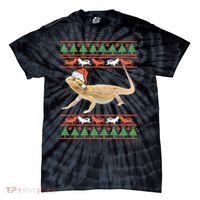 Bearded Dragon Christmas Tie-Dye T-Shirt thumb 0