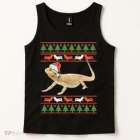 Bearded Dragon Christmas Tank Top thumb 2