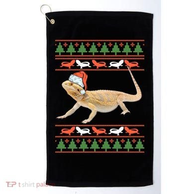 Bearded Dragon Christmas Golf Towel