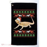 Bearded Dragon Christmas Golf Towel thumb 0
