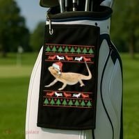Bearded Dragon Christmas Golf Towel thumb 2
