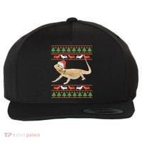Bearded Dragon Christmas Wool Snapback Cap thumb 0