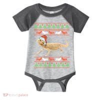 Bearded Dragon Christmas Infant Baby Jersey Bodysuit thumb 0